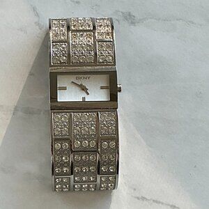 DKNY Silver Crystal Women's Watch - Bangle